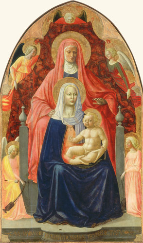 Heilige Anna Selbdritt. a Masaccio und Masolino