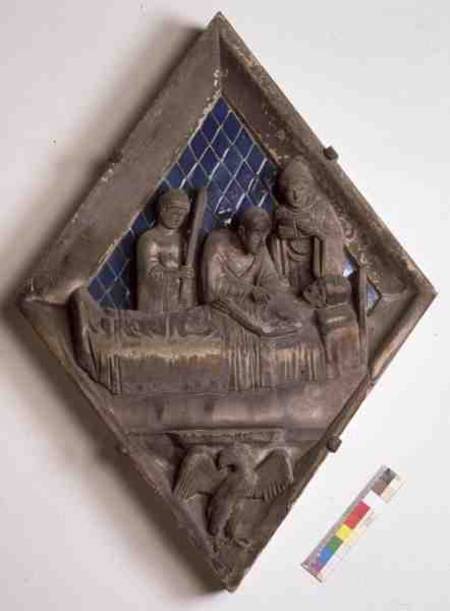 The Last Rites, relief tile from the Campanile a Maso  di Banco