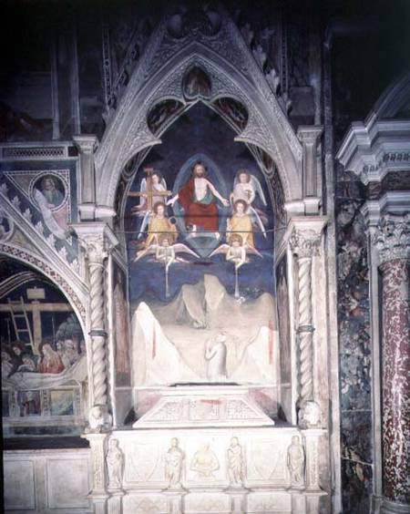 Last Judgement from the Bardi di Vernio Chapel (fresco) a Maso di Banco Giottino