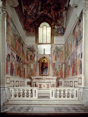 General View of the Chapel a Masolino and Filippino Lippi Masaccio