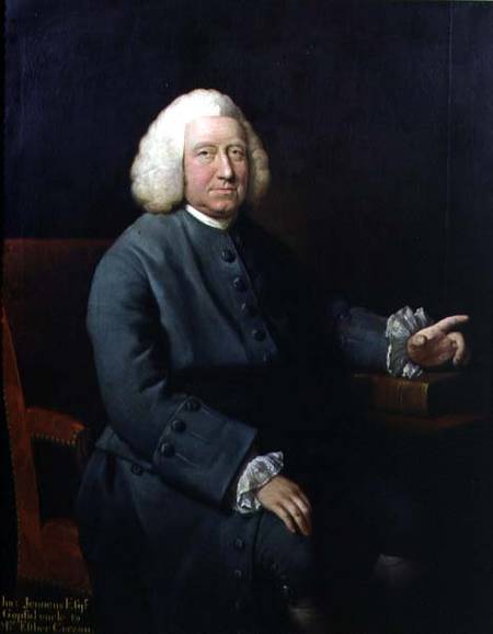 Portrait of Charles Jennens (1700-73), patron and friend of Handel a Mason Chamberlin