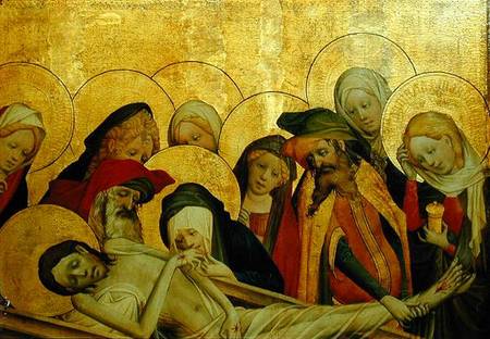 The Entombment, panel from the St. Thomas Altar from St. John's Church, Hamburg a Maestro Francke
