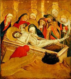 The Entombment, panel from the St. Thomas Altar from St. John's Church, Hamburg