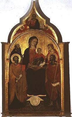 Madonna and Child with Saints, 1415 (tempera on panel) a Master of 1415