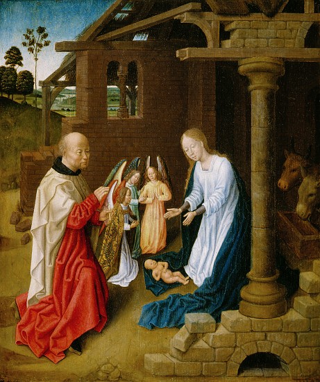 Adoration of the Christ Child a Maestro di San Ildefonso