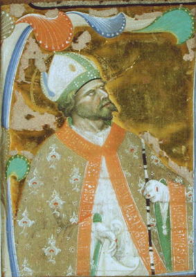 A Bishop Saint (vellum) a Master of San Michele of Murano