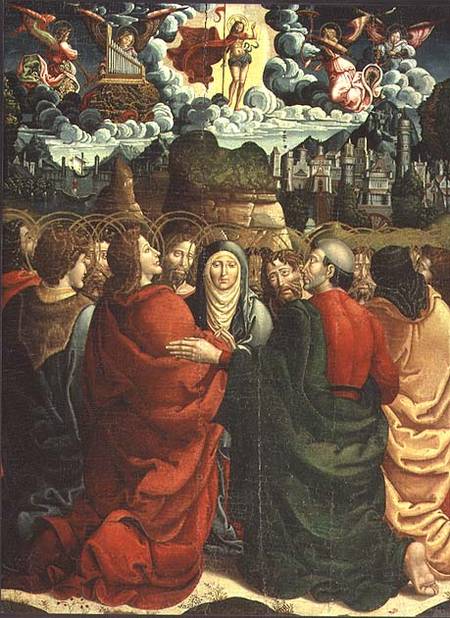 The Ascension (tempera on panel) a Maestro di Sigena