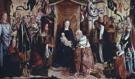 The Adoration of the Kings a Maestro di St. Severin