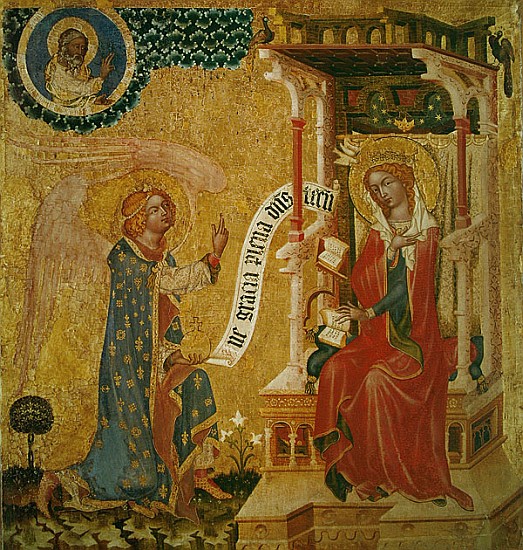 Annunciation, c.1350 (tempera on wood) a Master of the Cycle of Vyssi Brod