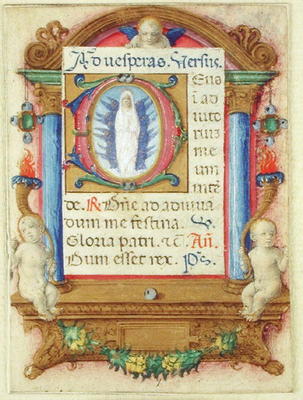 Virgin in Glory, c.1480 (vellum) a Master of the della Rovere Missals