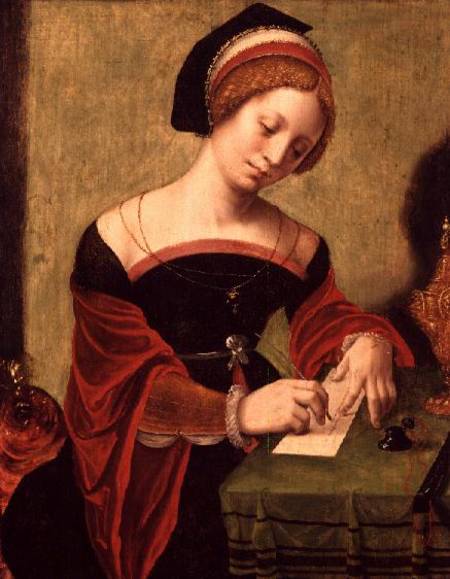 Portrait of a Lady as the Magdalen a Master of the Female Half Lengths