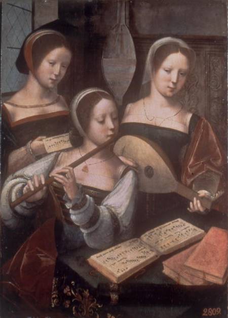 Three Musicians a Master of the Half Figures