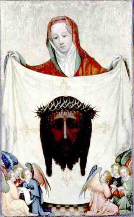 St. Veronica with the Shroud of Christ a Master of the Munich St. Veronica