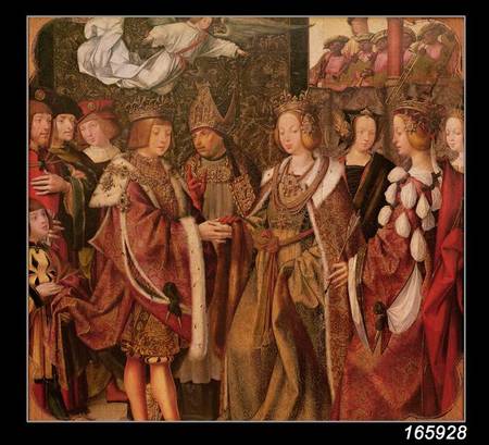 St. Ursula and Prince Etherius Making a Solemn Vow to each Other, panel from the St. Auta Altapiece a Master of the St. Auta Altarpiece