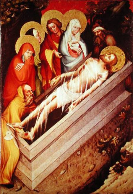 The Entombment, detail from the Trebon Altarpiece a Master of the Trebon Altarpiece
