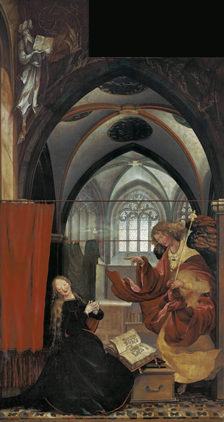 Isenheimer altar middle position, inside: Angel concert and birth Christi. a Mathias (Mathis Gothart) Grünewald