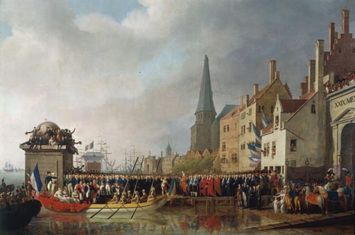 Entree de Bonaparte et de Josephine a Anvers, 18 juillet 1803 a Mathieu-Ignace van Bree
