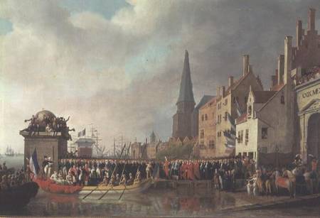 Entry of Bonaparte, as First Consul, into Antwerp on 18th July 1803 a Mathieu Ignace van Bree