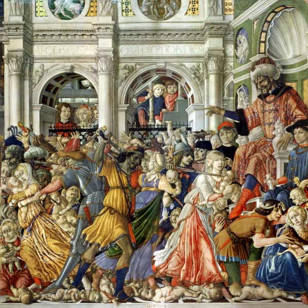 The Massacre of the Innocents a Matteo  di Giovanni di Bartolo