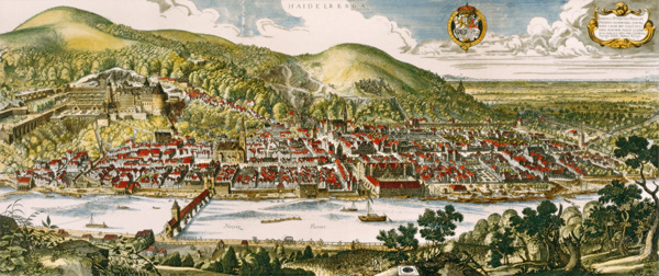 Heidelberg a Matthäus Merian il Vecchio