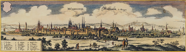 View of M??hlhausen a Matthäus Merian il Vecchio