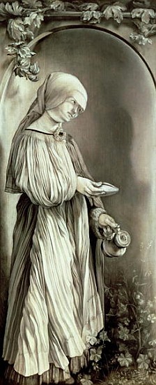 St. Elizabeth of Hungary (1207-31) 1509 (grisaille) a Matthias (Mathis Nithart Gothart) Grunewald