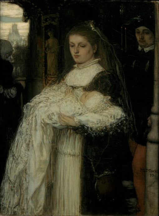 Christening Procession in Lausanne a Matthijs Maris