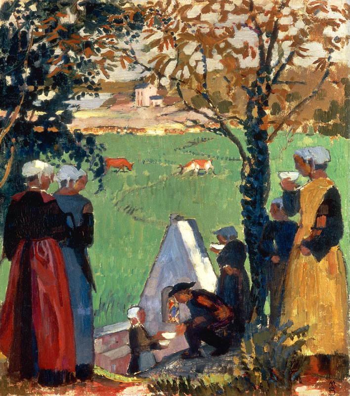 Sacred Spring at Guidel  a Maurice Denis