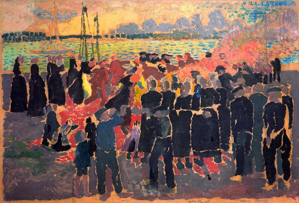 Midsummer Bonfire in Le Pouldu a Maurice Denis