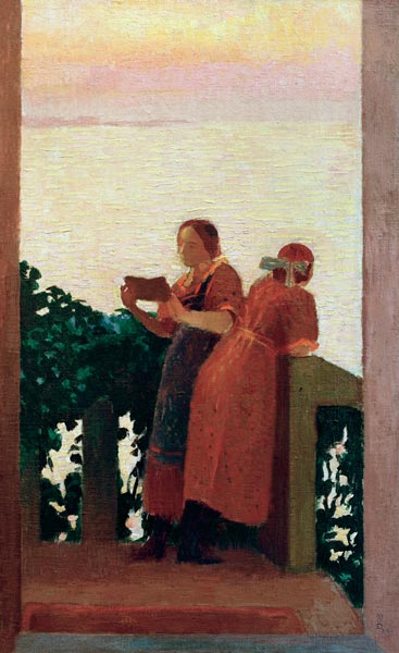 The Balcony or Sunset a Maurice Denis