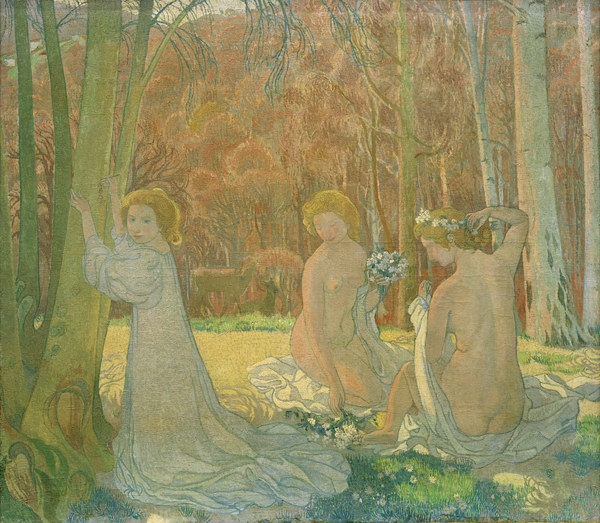 Figures in Spring Landscape a Maurice Denis