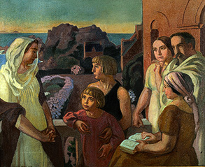 La Conversation sacré (the artist with his family in Perros-Guirec) a Maurice Denis