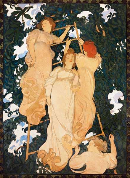 Ladder in the leaves  a Maurice Denis