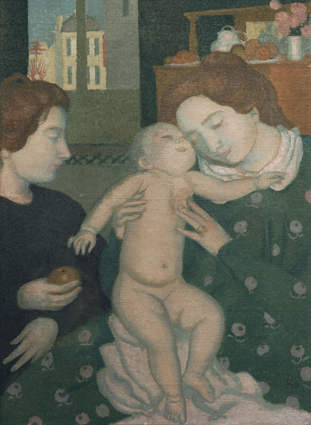 Mother and Child with Apple. a Maurice Denis