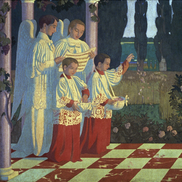 Two deacons dressed as angels a Maurice Denis