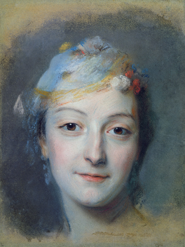 Portrait of Marie Fel (1713-78) a Maurice Quentin de La Tour