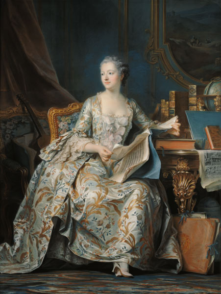 Madame Pompadour a Maurice Quentin de La Tour