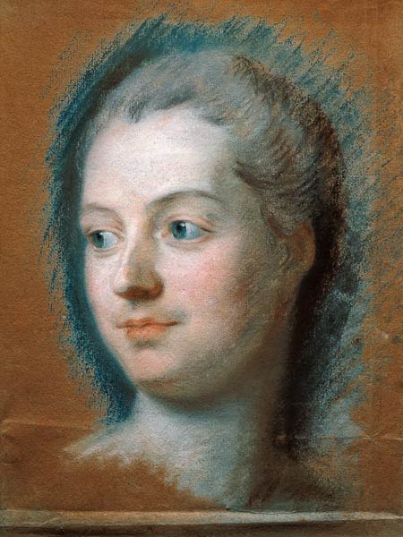 Portrait of Madame de Pompadour (1721-64) a Maurice Quentin de La Tour