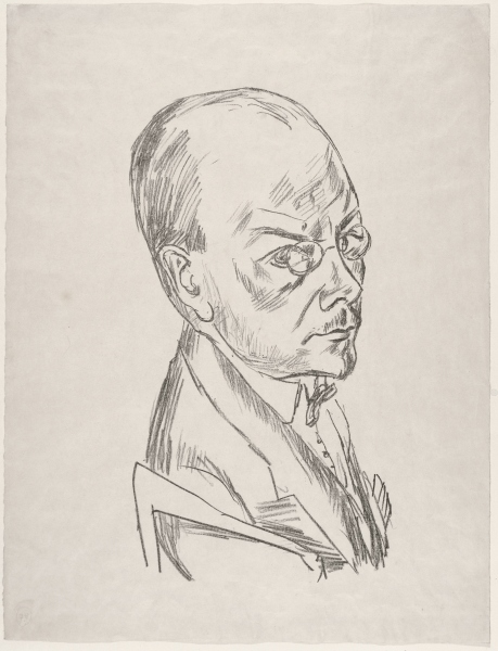 Portrait of Georg Swarzenski a Max Beckmann