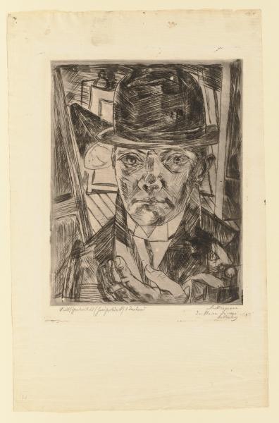 Self-Portrait in Bowler Hat