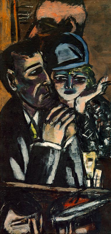 Bar, brown a Max Beckmann