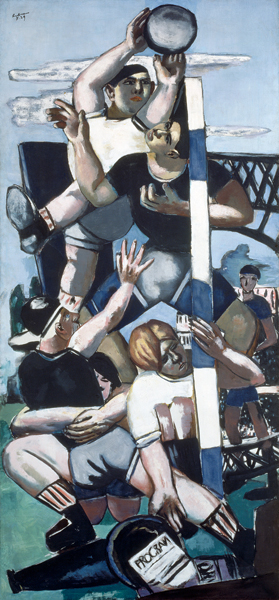 Die Rugbyspieler. 1929. a Max Beckmann