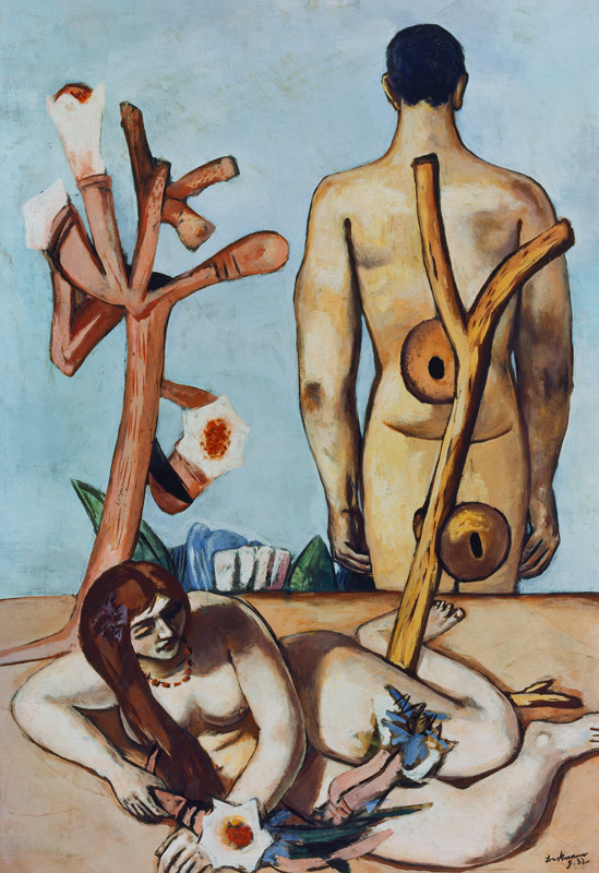 Man and Woman. 1932 (Adam and Eve) a Max Beckmann