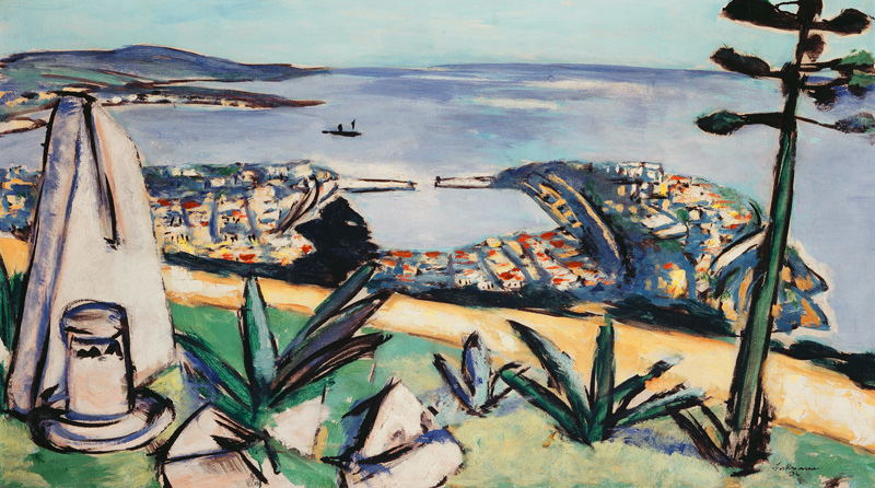 Monte Carlo, Southern Harbour (Monte Carlo, Südliche Hafenstadt). 1936 a Max Beckmann