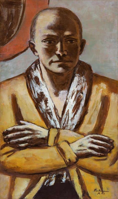 Self-portrait yellow-pink. 1943 a Max Beckmann