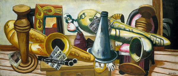 Still life with saxophones. 1926. a Max Beckmann