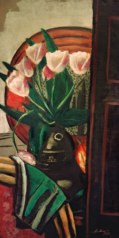 Natura morta con tulipani a Max Beckmann