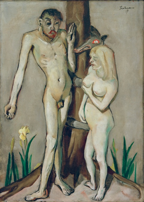 Adam and Eve a Max Beckmann