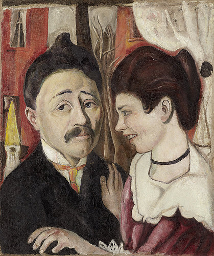 Portait of the married couple Carl. 1918 a Max Beckmann