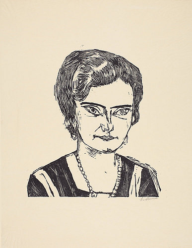 Bildnis Frau H.M. (Naila). 1923 (H282 IV.B.) a Max Beckmann